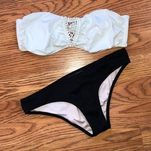 Strapless bathing suit top
